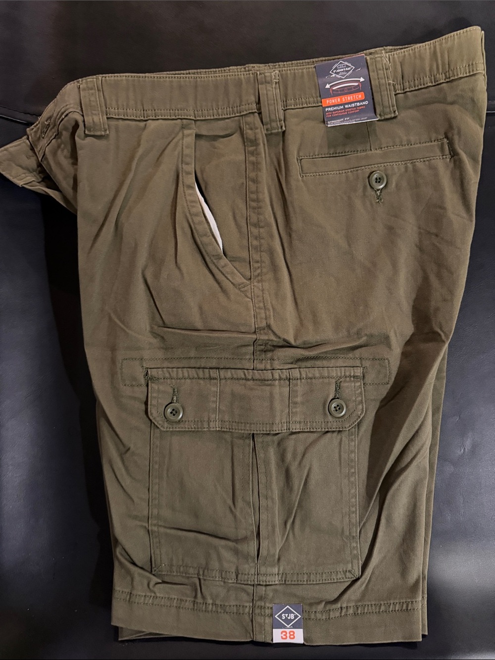 St. John's Bay Olive Green Cargo Shorts